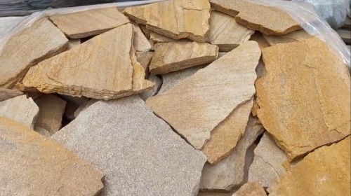 Плитняк златолит жёлтый для цоколя купить в Махачкале