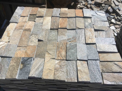 Плитка пилёная златолит Уральский для цоколя, отмостки купить в Махачкале